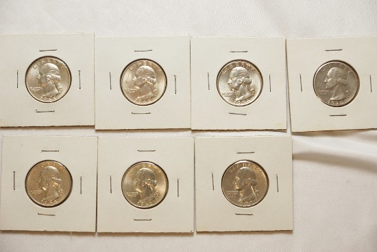 7-US Silver Quarters