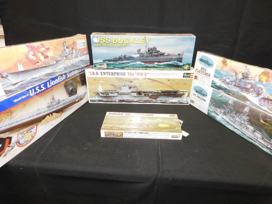 7 Revell Sealed NIB Ship Models