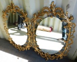 Pair Of Gold Framed Mirrors