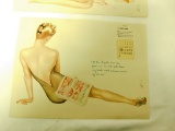 8 1943 Vargas Calendar Pin-Ups