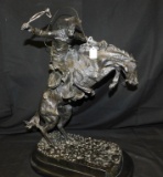 Remington (After) Bronco Buster Bronze Sculpture