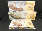 3 C. Mamoli Wooden Ship Models