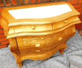 Gold Marble Top Commode