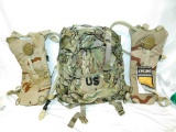 Military Ruck Sack And 2 New Camel Packs