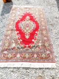 Chinese Red Wool Rug