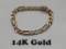 STUNNING 14K GOLD BRACELET 38.9 GRAMS