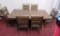 BRAND NEW RUSTIC STYLE DINING TABLE & 6 CHAIRS