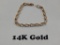 14K GOLD BRACELET 15.2 GRAMS