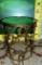 NEW GOLD ROUND METAL END TABLE