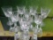 8 WATERFORD LISMORE CRYSTAL WINE GLASSES