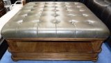 LEATHER TOP LARGE OTTOMAN FROM WORLD MARKET CENTER