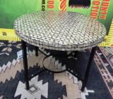 NEW ROUND METAL BASE END TABLE