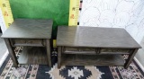 NEW GREY STUNNING COFFEE AND END TABLE SET