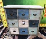 NEW 9 DRAWER APOTHECARY CHEST