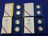 LOT OF 8 1 OZ SILVER PRESIDENTAL ROUNDS