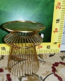 NEW GOLD METAL ACCENT TABLE