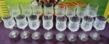 16 CRYSTAL WINE GLASSES