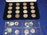 US COIN COLLECTION SOME COLOR ENHANCED
