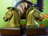 PAIR OF HORSE BOOKENDS