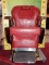 BEAUTIFUL RED LEATHER BARBER CHAIR