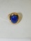 VERY NICE 14K YELLOW GOLD AND LAPIS RING