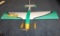 GREEN/WHITE/YELLOW STICK S-1500 ELECTRIC AIRPLANE