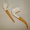 PAIR OF NEW OLD STOCK MEERSCHAUM PIPES