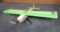 GREEN/WHITE SUPER STICK ELECTRIC AIRPLANE