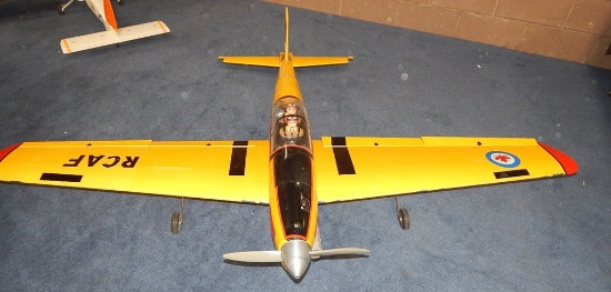 YELLOW/RED RCAF GAS ENGINE AIRPLANE