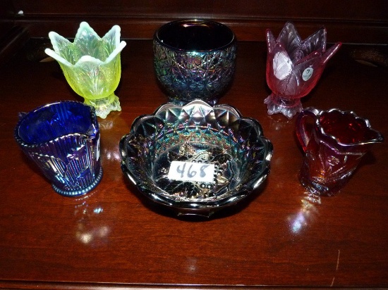 6 PCS OF BEAUTIFUL FENTON ART GLASS