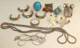 LARGE STERLING SILVER JEWELRY COLLECTION