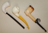 3 NEW OLD STOCK MEERSHAUM PIPES