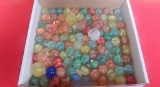 LARGE LOT OF CAT'S EYE MARBLE SHOOTERS