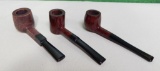 3 NEW OLD STOCK BRIAR STRAIGHT GRAIN PIPES