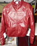 NEW RED LEATHER SIZE XL SUPERMAN JACKET