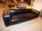 NEW GENUINE BLACK LEATHER SOFA BY ANCORA