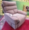 NEW FABRIC LIGHT BROWN CHAIR WITH POWER RECLINER