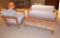NEW SOLID WOOD & FABRIC SOFA AND CHAIR BY ANCORA