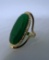 14K ITALIAN GOLD & CHALCEDONYY SIGNED MILOR  RING