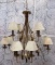NEW LARGE CHANDELIER  WITH LAMP SHADES