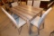 NEW STYLE RECTANGULAR TABLE & 4 CHAIRS