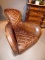 GORGEOUS GENUINE LEATHER & COW FUR CHAIR BY ANCORA