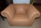 TUFTED OVERSIZED ELEGANT CHAIR - BROWN COLOR