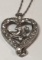 14KT WHITE GOLD DIAMOND PENDANT