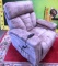 NEW SUEDE GREY LIFT CHAIR WITH POWER RECLAINER