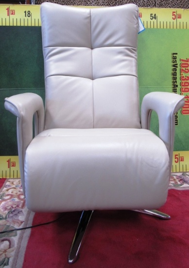 NEW POWER RECLINE OFFICE WHITE CHAIR