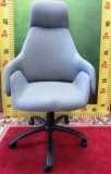 NEW FABRIC LIGHT TURQUOISE OFFICE CHAIR