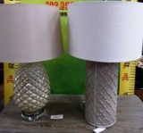 LOT OF 2 NEW GLASS LAMPS - STEIN WORLD