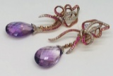 18KT ROSE GOLD AMETHYST SAPPHIRE & DIA.