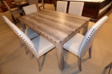 NEW STYLE RECTANGULAR TABLE & 4 CHAIRS